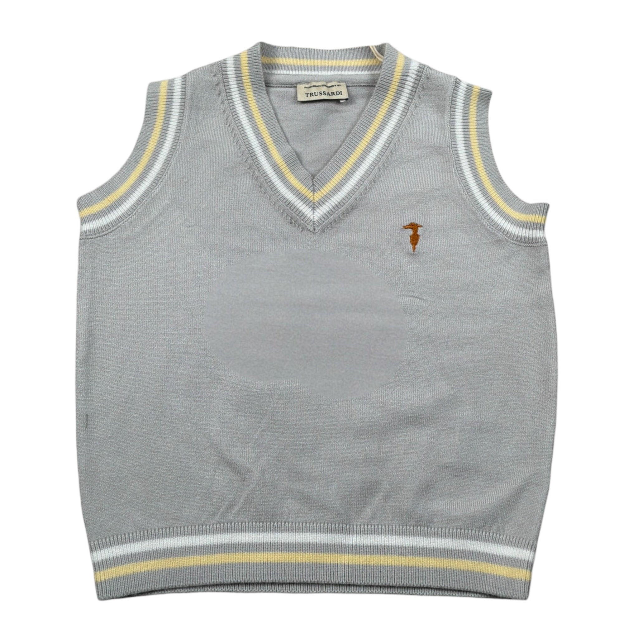 Trussardi Gilet tinta unita Scollo A V Grigio per Neonato TIA26133GL GRIGIO TRUSSARDI 