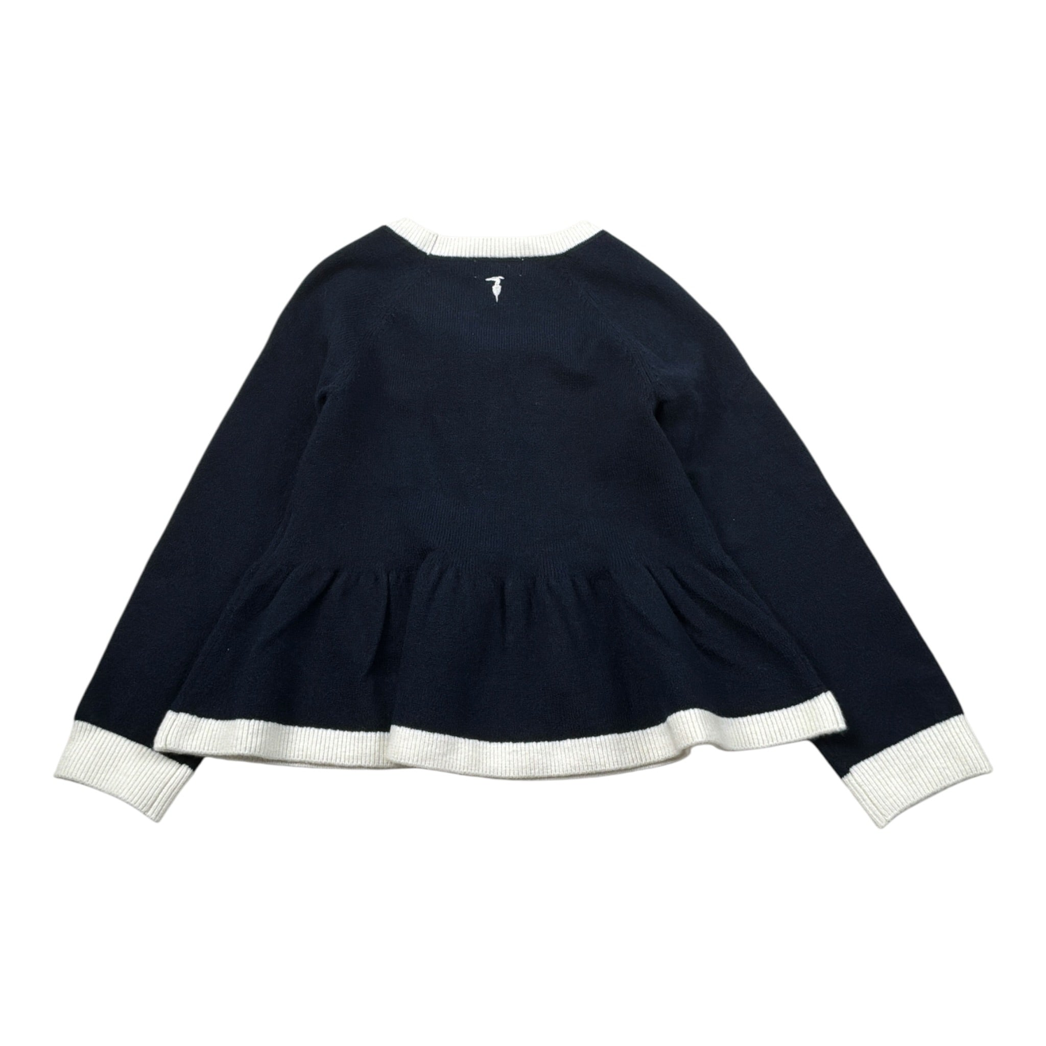 Trussardi Maglia tinta unita con Fiocco Blu per Neonata TIA26147MA BLU TRUSSARDI 