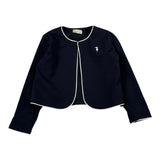 Trussardi Coprispalle tinta unita con Profili In Contrasto Blu per Neonata TIA26153GC BLU TRUSSARDI 