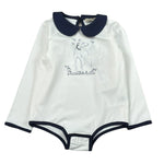Trussardi Body tinta unita con Profili In Contrasto Bianco per Neonata TIA26155BD BIANCO TRUSSARDI 