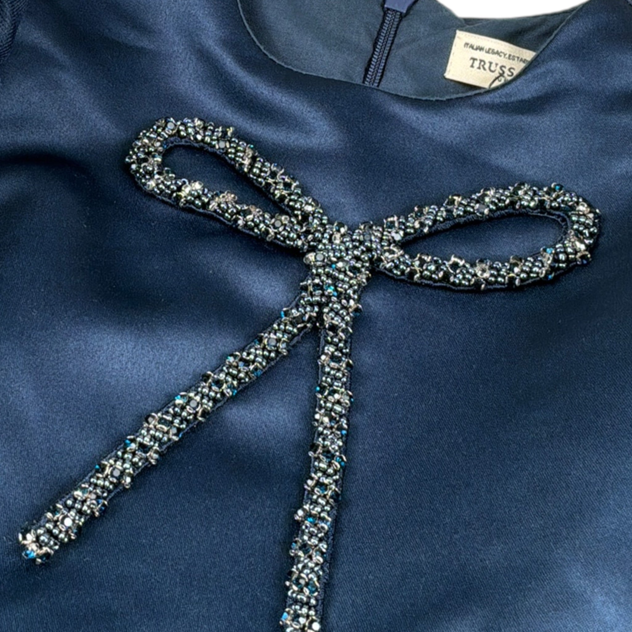 Trussardi Abito tinta unita con Tulle Blu per Neonata TIA26158VE BLU TRUSSARDI 