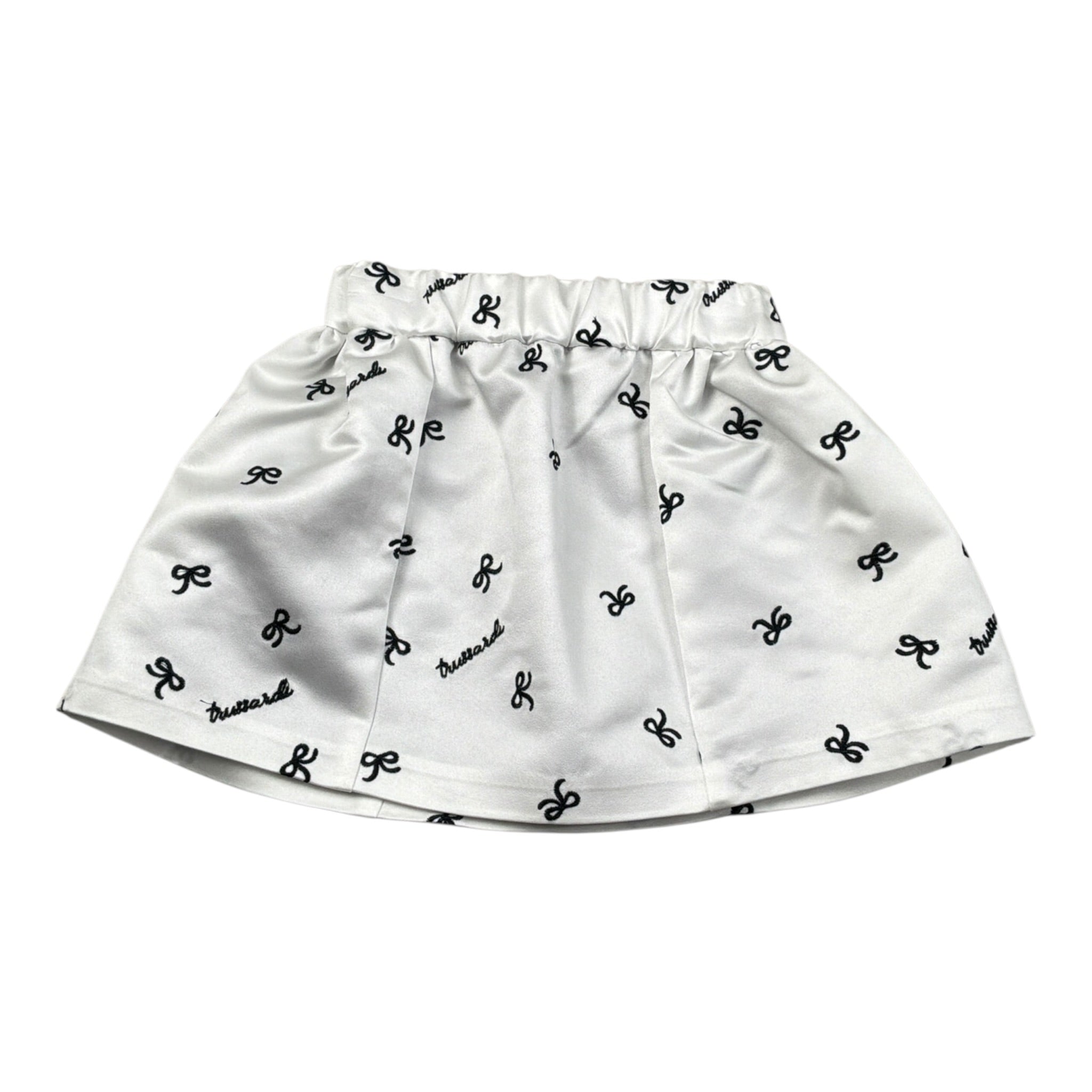 Trussardi Gonna tinta unita con Stampa Bianco per Neonata TIA26163GO BIANCO TRUSSARDI 