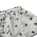 Trussardi Gonna tinta unita con Stampa Bianco per Neonata TIA26163GO BIANCO TRUSSARDI 