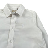 Trussardi Camicia Manica Lunga tinta unita con Logo Panna per Neonato TIA6016CA PANNA TRUSSARDI 