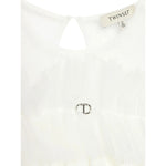 Twinset Abito Manica Lunga tinta unita Panna per Bambina 242GJ2101X PANNA TWINSET 