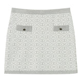 Twinset Gonna tinta unita con Loghi Panna per Bambina 242GJ3064 PANNA TWINSET 