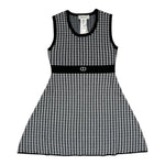 Twinset Abito Giromanica Stampa Fantasia Bianco/Nero per Bambina 242GJ3101 BIANCO/NERO TWINSET 