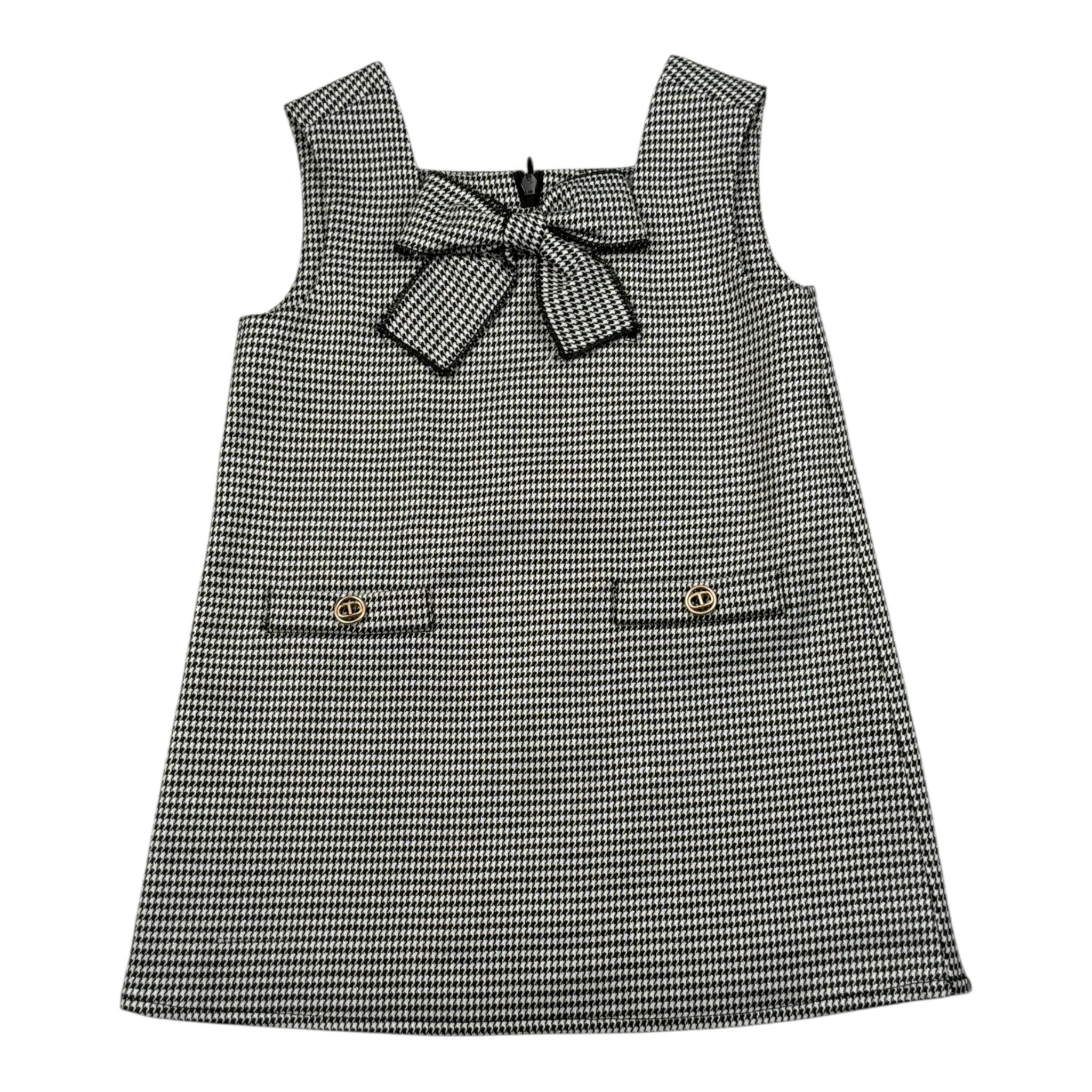 Twinset Abito tinta unita con Microfantasia Bianco per Neonata 252GB2023 BIANCO TWINSET 