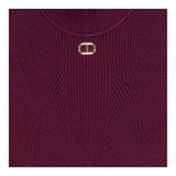 Twinset Maglia tinta unita Mezzo Collo Vinaccia per Bambina 252GB3012 VINACCIA TWINSET 