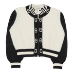 Twinset Cardigan Bicolore Logato Bianco/Nero per Bambina 252GB3020X BIANCO/NERO TWINSET 