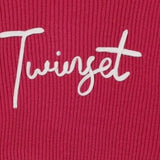 Twinset Maglia tinta unita con Stampa Fuxia per Neonata 252GB3040XN FUXIA TWINSET 