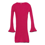 Twinset Abito Manica Lunga tinta unita Fuxia per Bambina 252GB3082 FUXIA TWINSET 