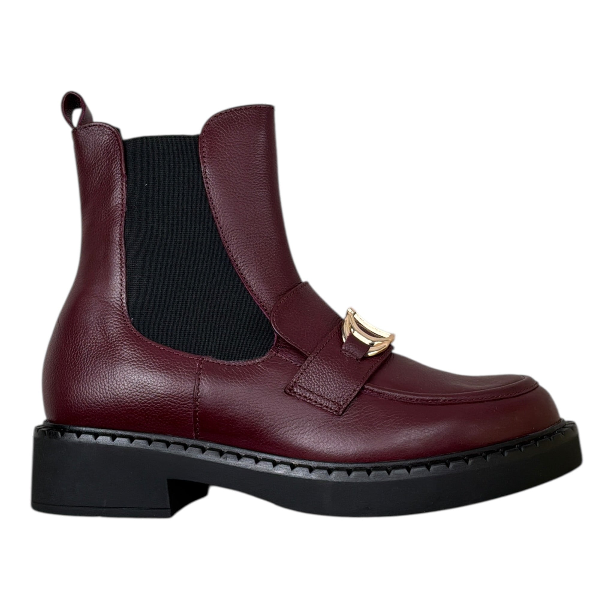 Twinset Stivale tinta unita con Applicazioni Bordeaux per Bambina 252GCJ024 BORDEAUX TWINSET 