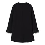 Twinset Abito tinta unita con Polsini Rimovibili Nero per Bambina 252GJ2111X NERO TWINSET 