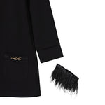 Twinset Abito tinta unita con Polsini Rimovibili Nero per Bambina 252GJ2111X NERO TWINSET 