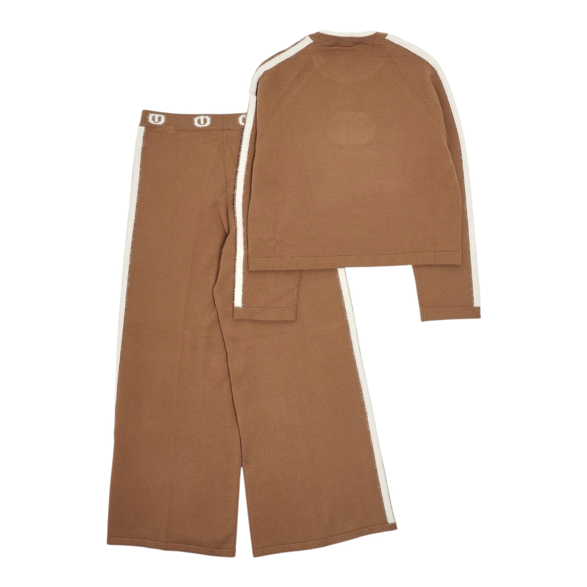 Twinset Completo 2Pz Maglia-Pantalone tinta unita Marrone per Bambina 252GJ301A MARRONE TWINSET 