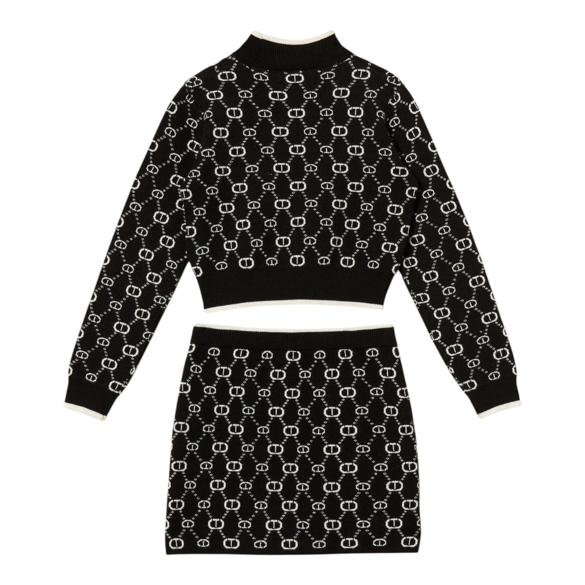 Twinset Completo 2 Pezzi Maglia-Gonna Nero per Bambina 252GJ3022X NERO TWINSET 