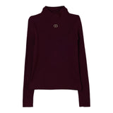 Twinset Maglia Mezzo Collo tinta unita Vinaccia per Bambina 252GJ3042X VINACCIA TWINSET 