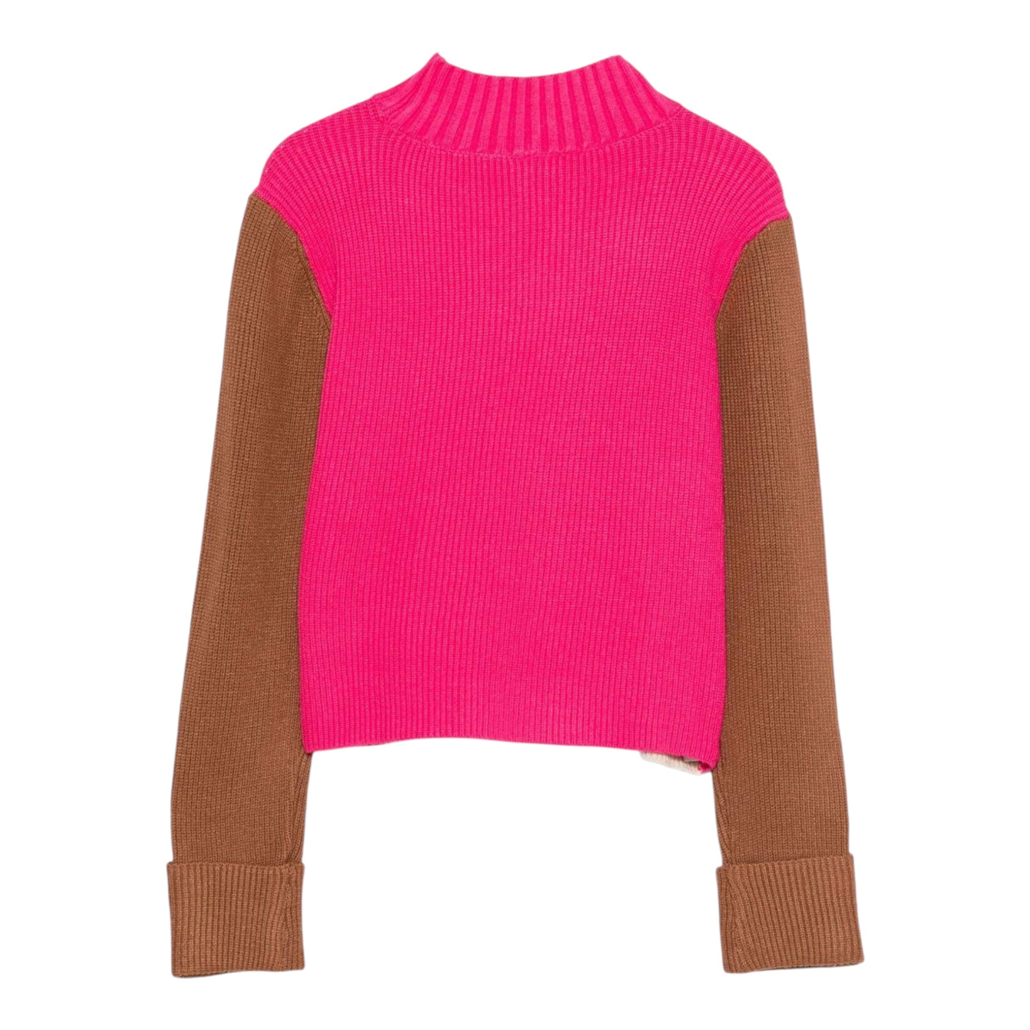 Twinset Maglia Tricolore Collo Alto Multicolor per Bambina 252GJ3060 MULTICOLOR TWINSET 