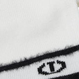 Twinset Sciarpa tinta unita con Logo Panna per Bambina 252GJ501J PANNA TWINSET 
