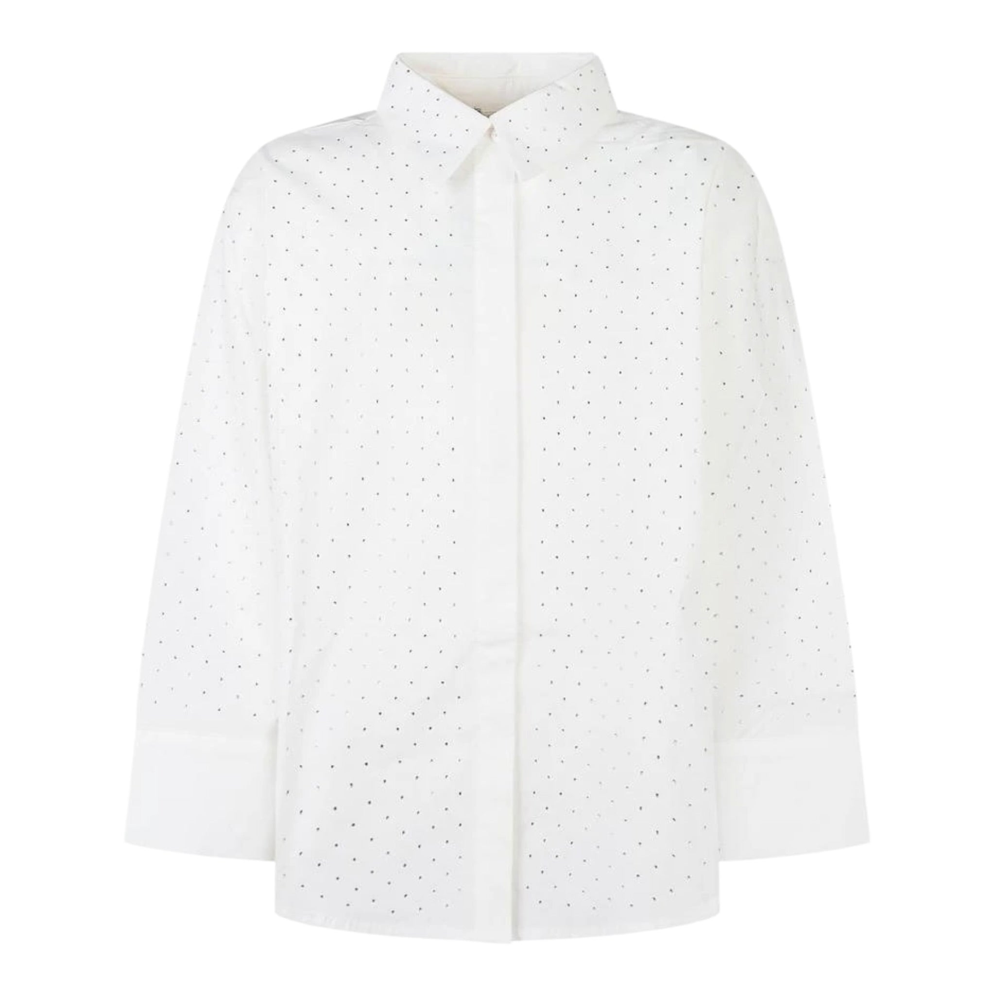 Twinset Camicia tinta unita con Brillantini Bianco per Bambina GJ2330 BIANCO TWINSET 