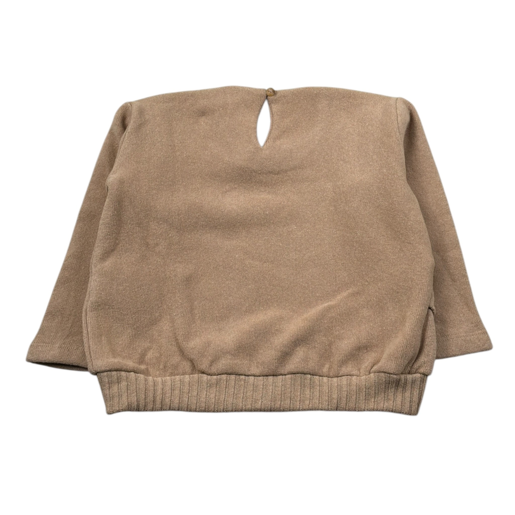 U+È Maglia Girocollo tinta unita Cammello per Bambina UE1881 CAMMELLO U+è 