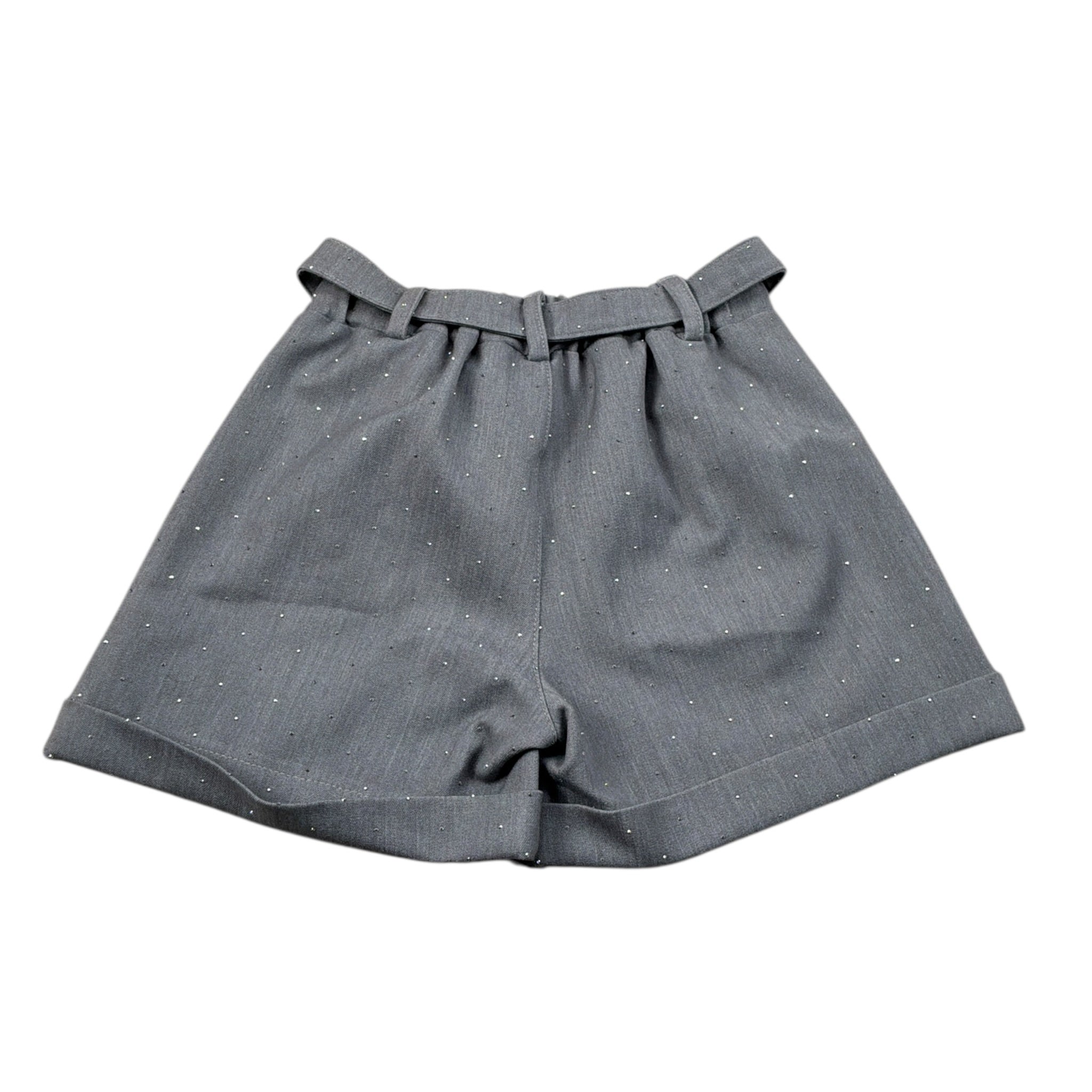 U+È Short tinta unita con Brillantini Grigio per Neonata UE1922 GRIGIO U+è 