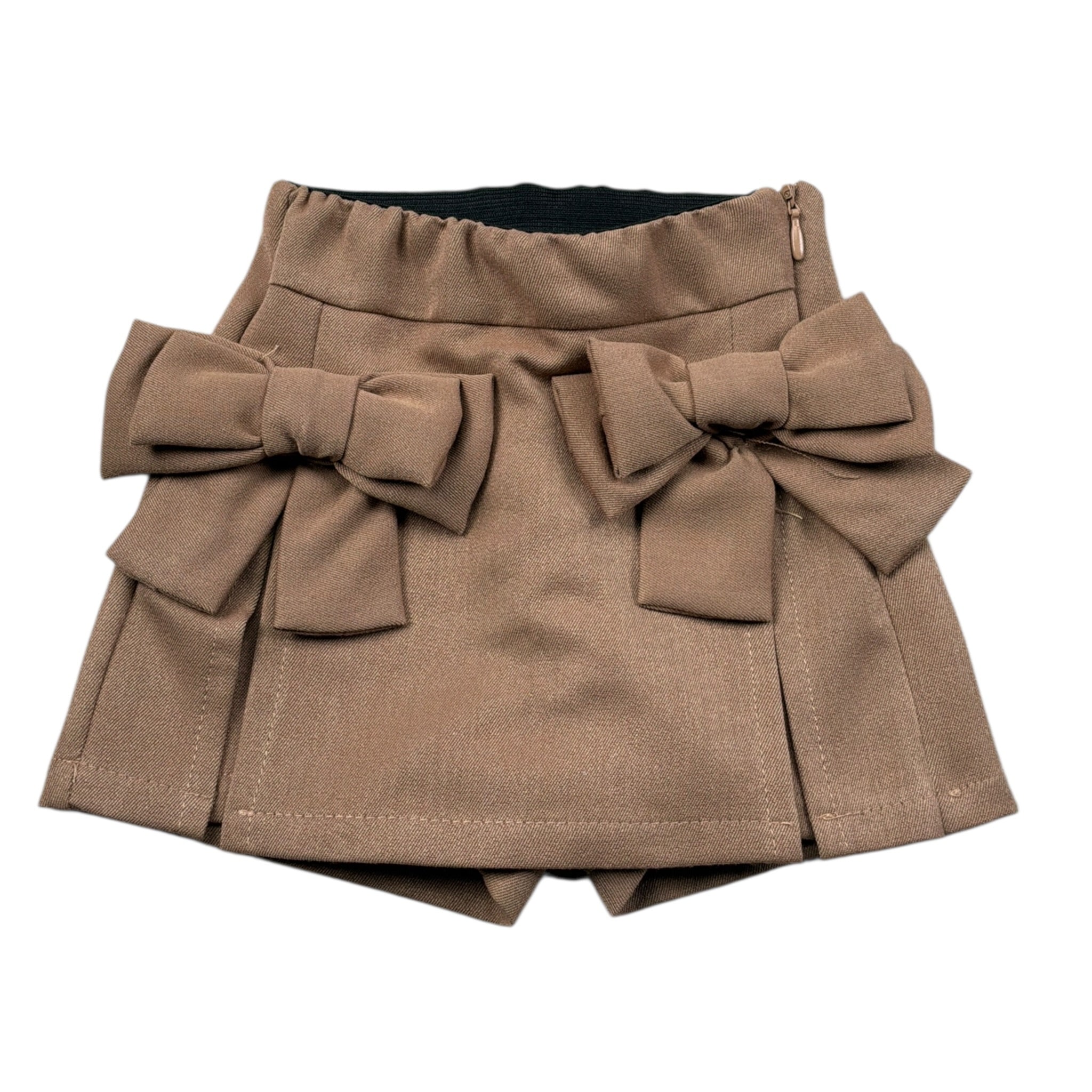 U+È Short tinta unita con Elastico In Vita Beige per Neonata UE1957 BEIGE U+è 