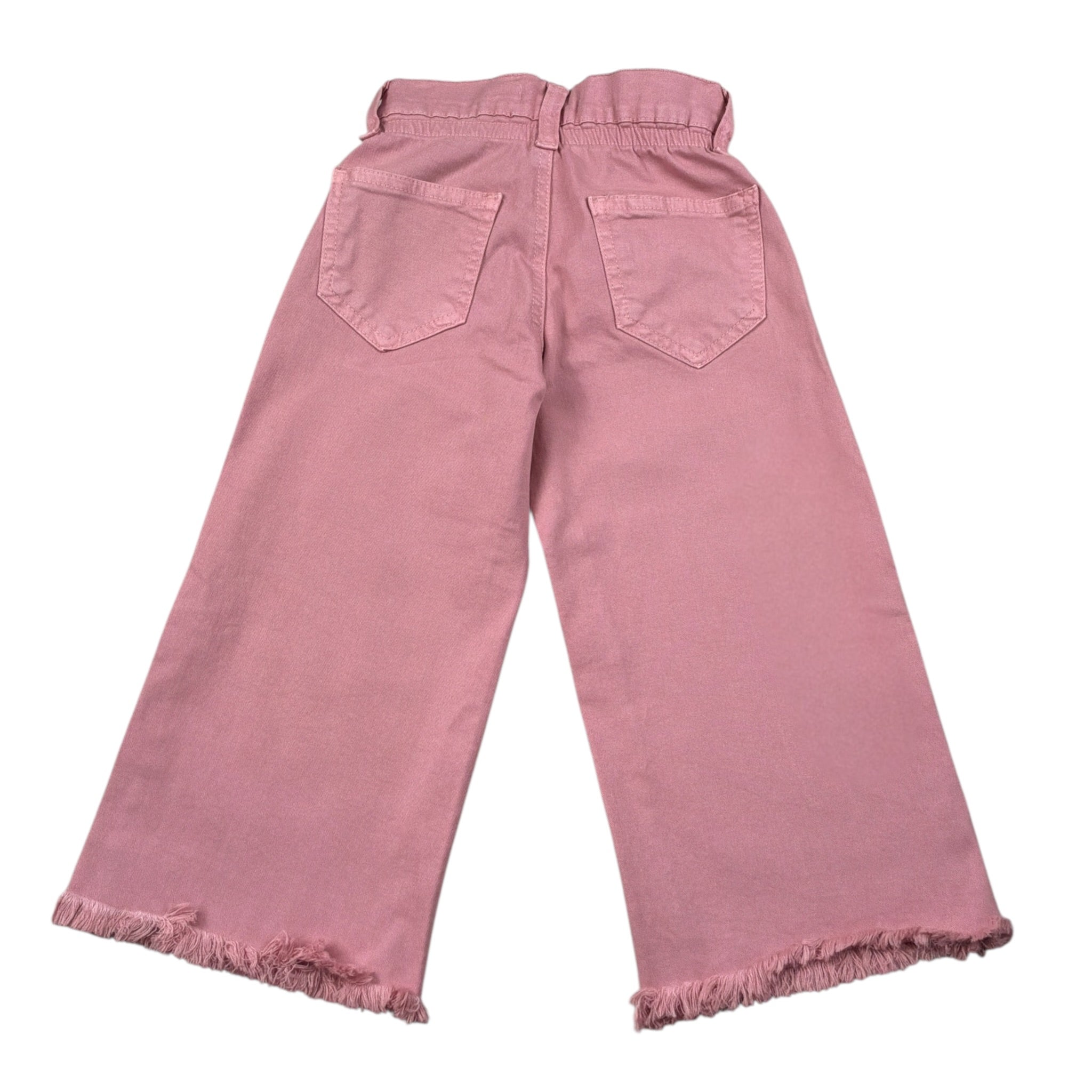 U+È Pantalone tinta unita Modello Palazzo Rosa per Bambina UE2032J ROSA U+è 