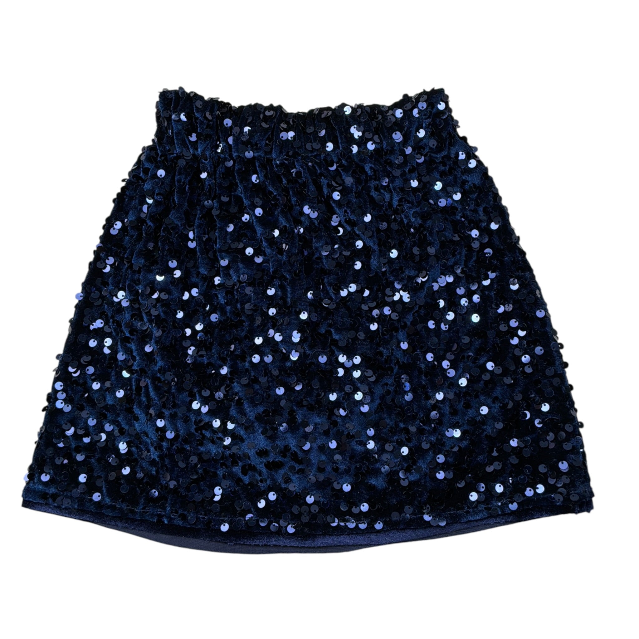 U+È Gonna tinta unita con Paillettes Blu per Neonata UE2082 BLU U+è 