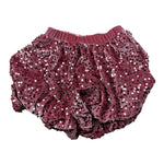 U+È Short tinta unita con Paillettes Rosa per Neonata UE2113XX ROSA U+è 