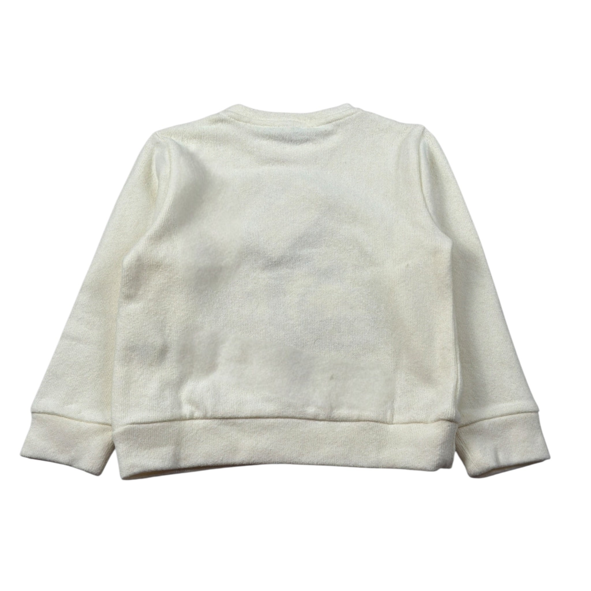 U+È Maglia tinta unita Girocollo con Stampe Panna per Bambino UEM0426X PANNA U+è 