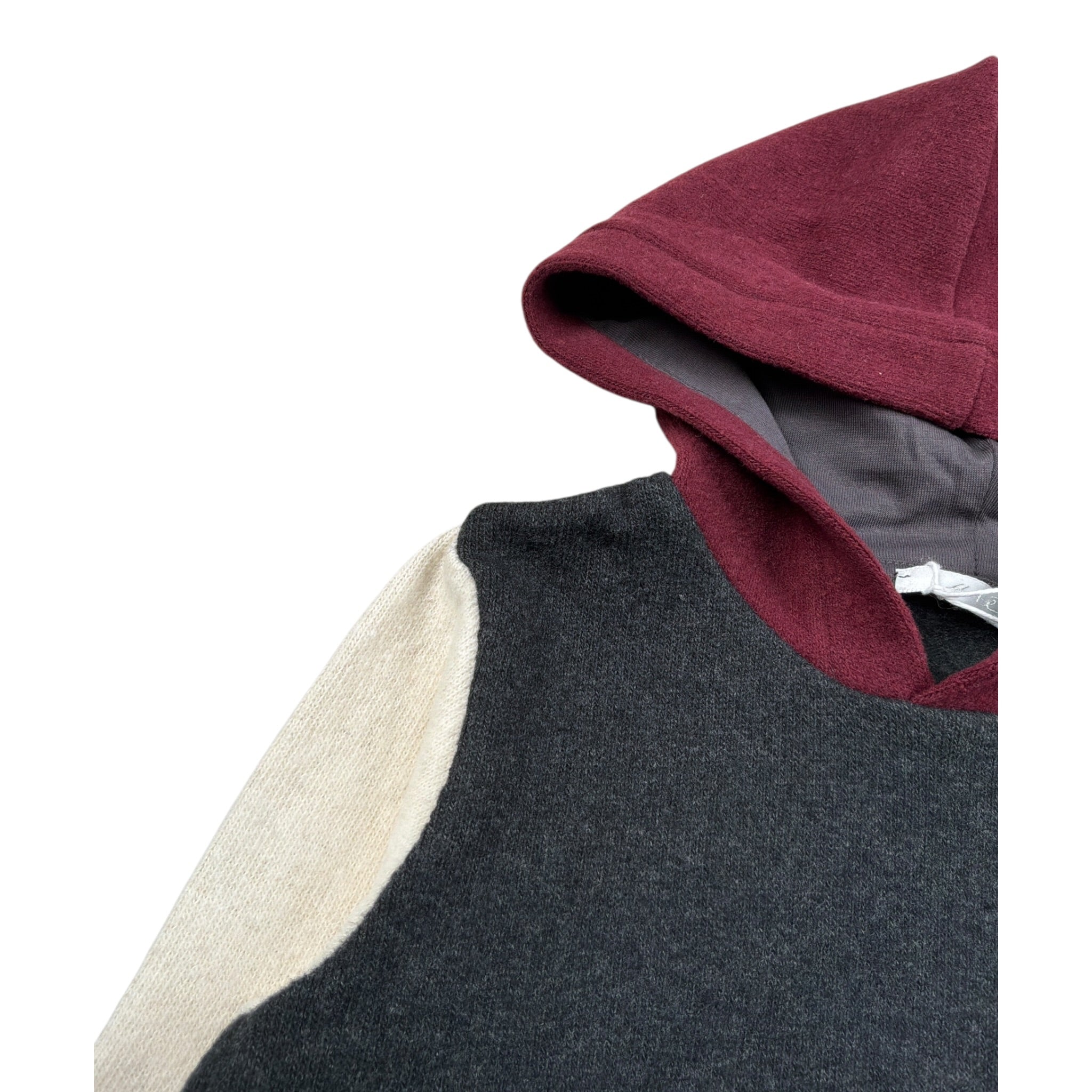 U+È Felpa In Maglia con Cappuccio Grigio per Neonato UEM0598 GRIGIO U+è 