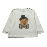 U+È Shirt Girocollo tinta unita con Stampa Panna per Neonato UEM0638 PANNA U+è 