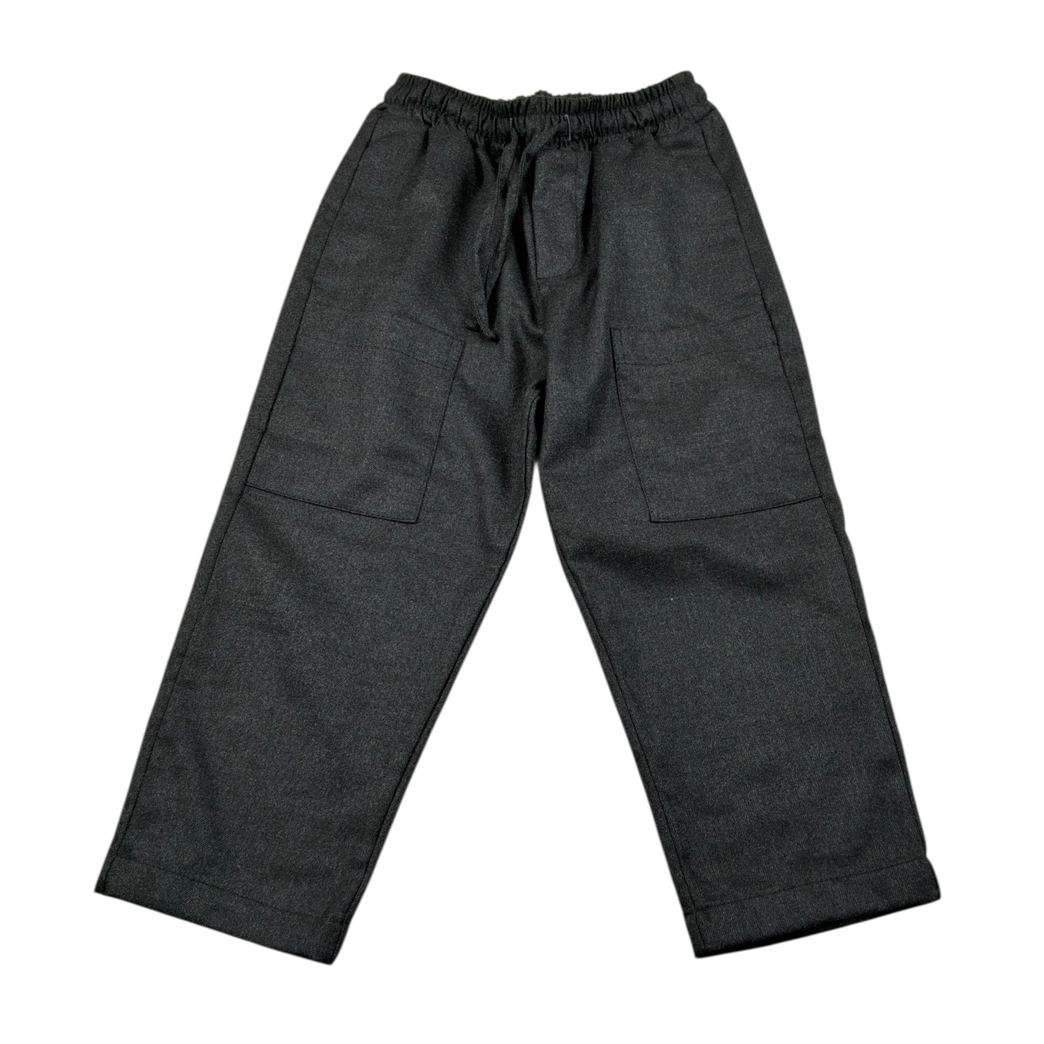 U+È Pantalone tinta unita con Elastico In Vita Grigio per Bambino UEM0698 GRIGIO U+è 