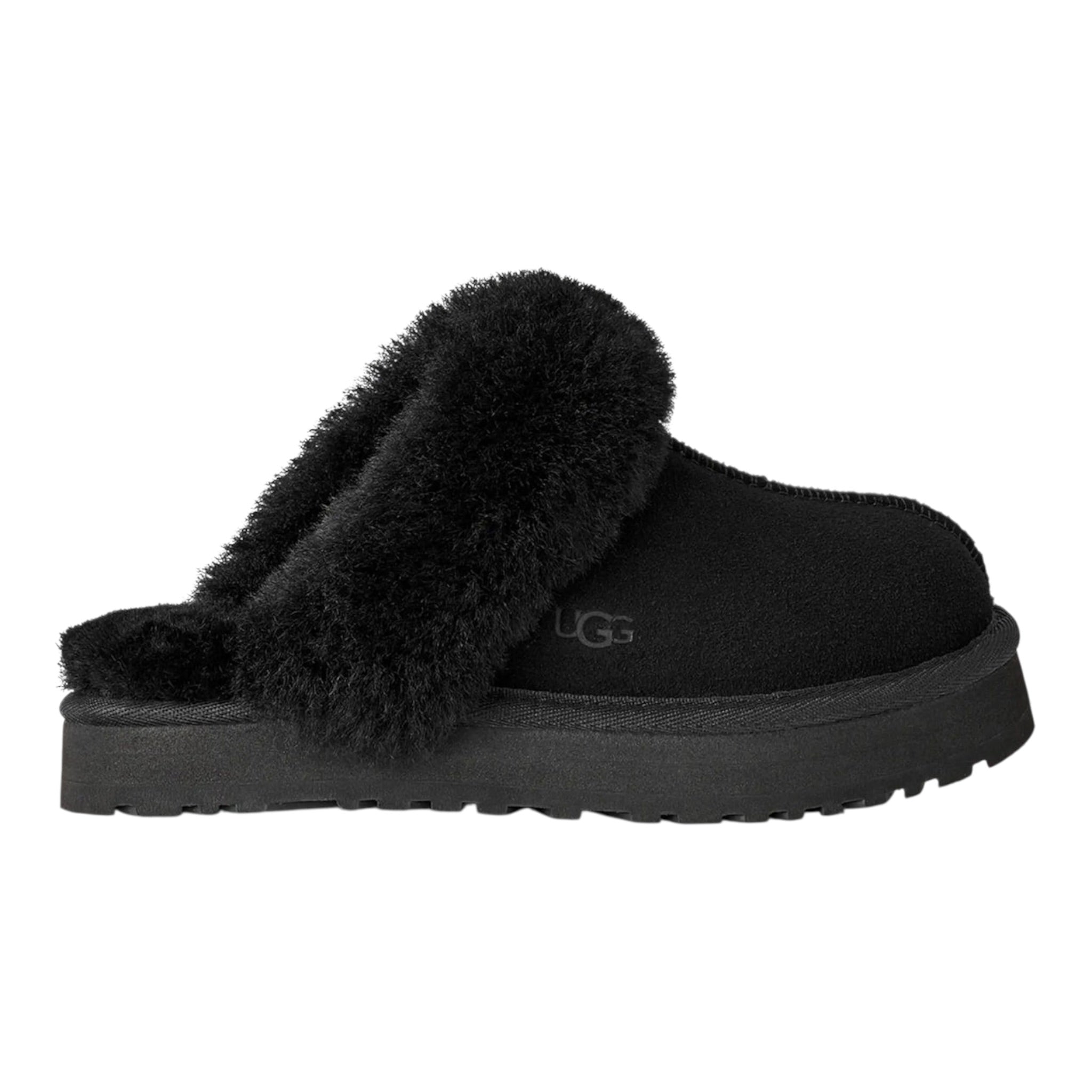 Ugg Ciabatte tinta unita con Pelliccia Nero per Bambina K1171199K NERO UGG 