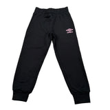 Umbro Pantalone Tuta tinta unita con Stampe Nero per Bambina PNTT1 NERO UMBRO 