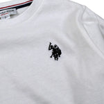 U.S. Pollo Assn Shirt tinta unita con Stampa Bianco per Neonato 000065 BIANCO U.S. POLO ASSN 