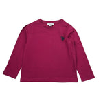 U.S. Pollo Assn Shirt tinta unita con Stampa Magenta per Neonata 000165 MAGENTA U.S. POLO ASSN 