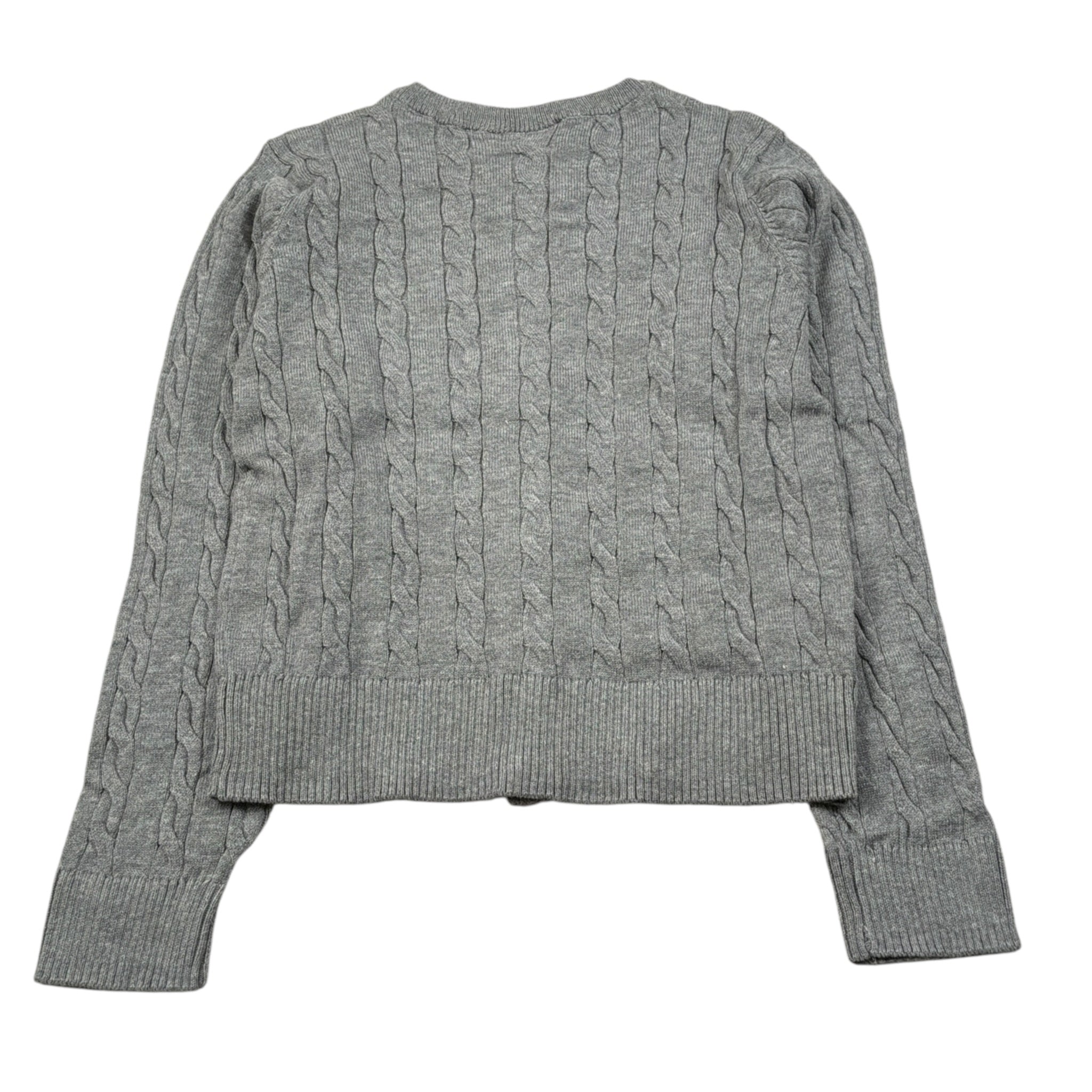 U.S. Polo Assn Cardigan tinta unita con Logo Grigio per Bambina US42675J GRIGIO U.S. POLO ASSN 
