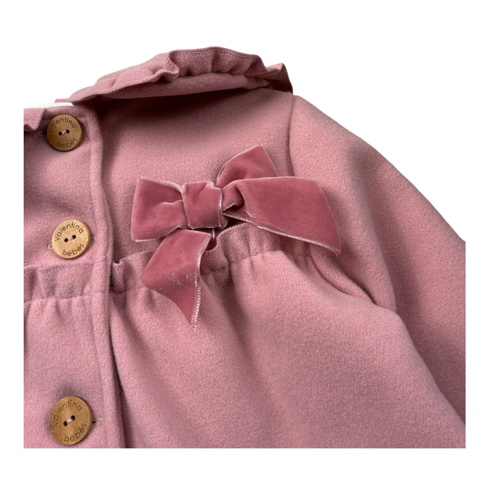 Valentina Bebes Cappotto tinta unita Rosa per Neonata HADA144 ROSA VALENTINA BEBES 