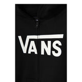 Vans Felpa tinta unita con Logo E Zip Nero per Bambino VN000JYBBLK1 NERO VANS 