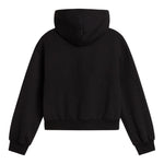 Vans Felpa tinta unita con Zip E Cappuccio Nero per Bambina VN000PPMBLKX NERO VANS 