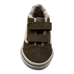 Vans Sneaker tinta unita con Strappi Verde per Bambino VN000 VERDE VANS 