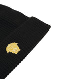Versace Cappello tinta unita con Logo Nero per Bambino 1001653 NERO VERSACE 