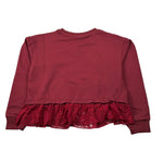 Vicolo Felpa Chiusa Girocollo tinta unita con Logo Bordeaux per Neonata 3141FY00332N BORDEAUX VICOLO 