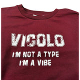 Vicolo Felpa Chiusa Girocollo tinta unita con Logo Bordeaux per Neonata 3141FY00332N BORDEAUX VICOLO 