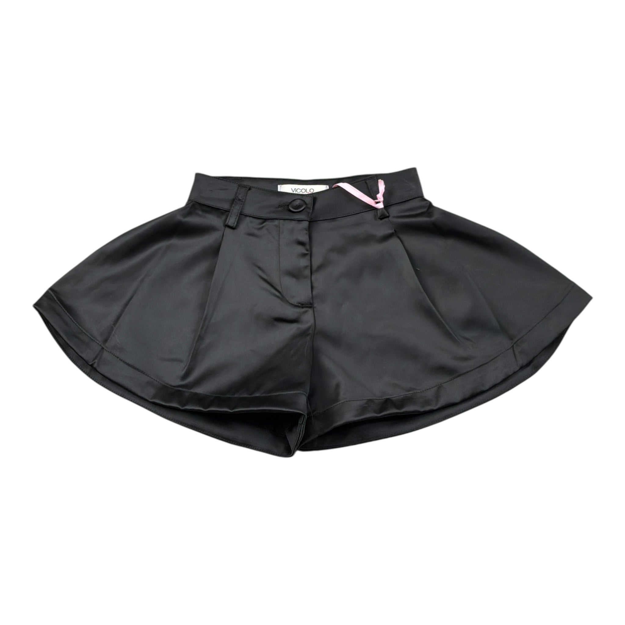 Vicolo Short tinta unita Modello A Farfalla Nero per Neonata 3142S00321 NERO VICOLO 