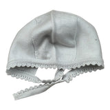 Wedoble Cappello tinta unita con Ricami Azzurro per Neonata I1801360E AZZURRO WEDOBLE 