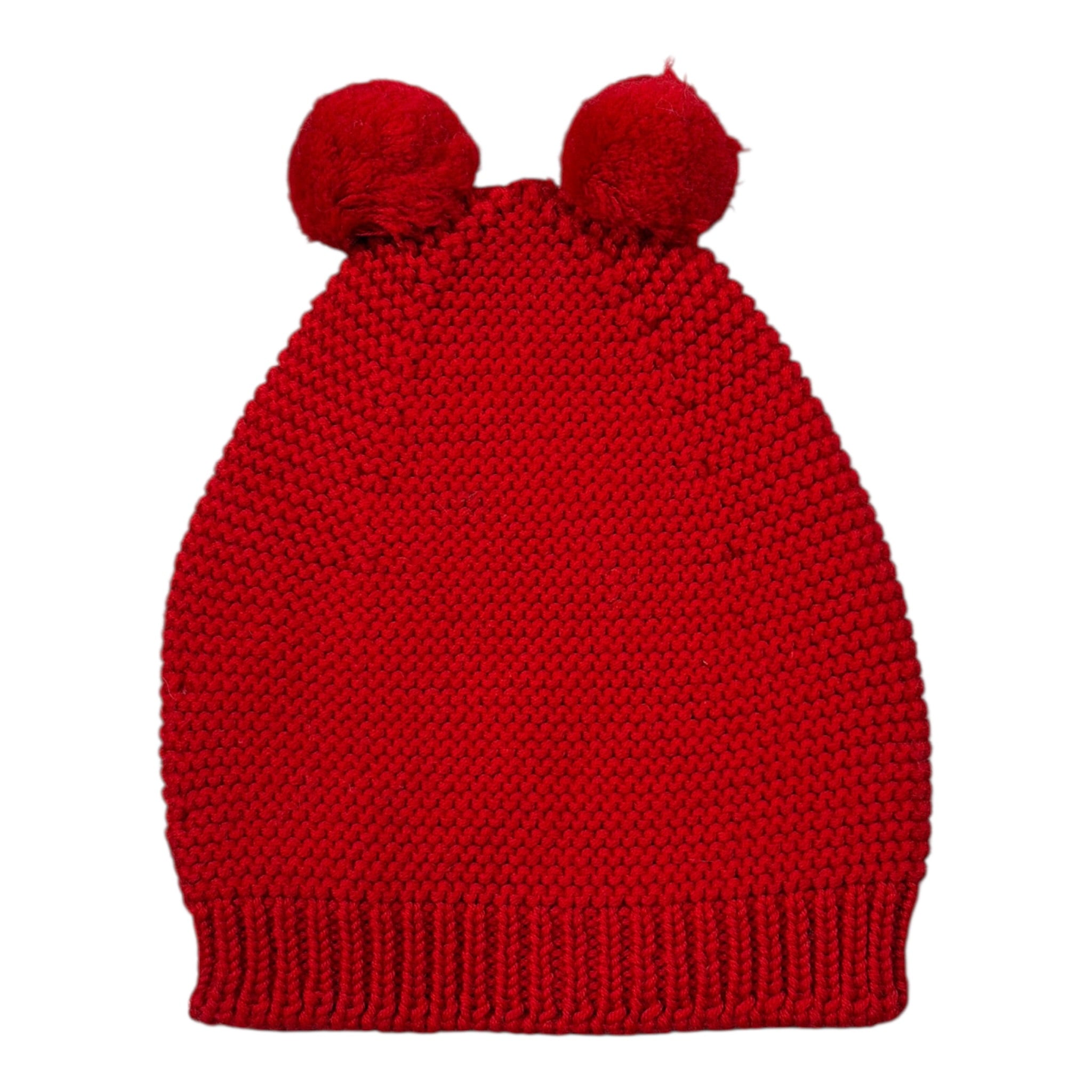 Wedoble Cappello tinta unita con Pon Pon Rosso per Bambina I2110307C ROSSO WEDOBLE 